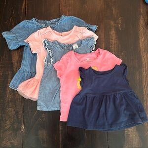 Bundle of 18 month Baby Girl Shirts